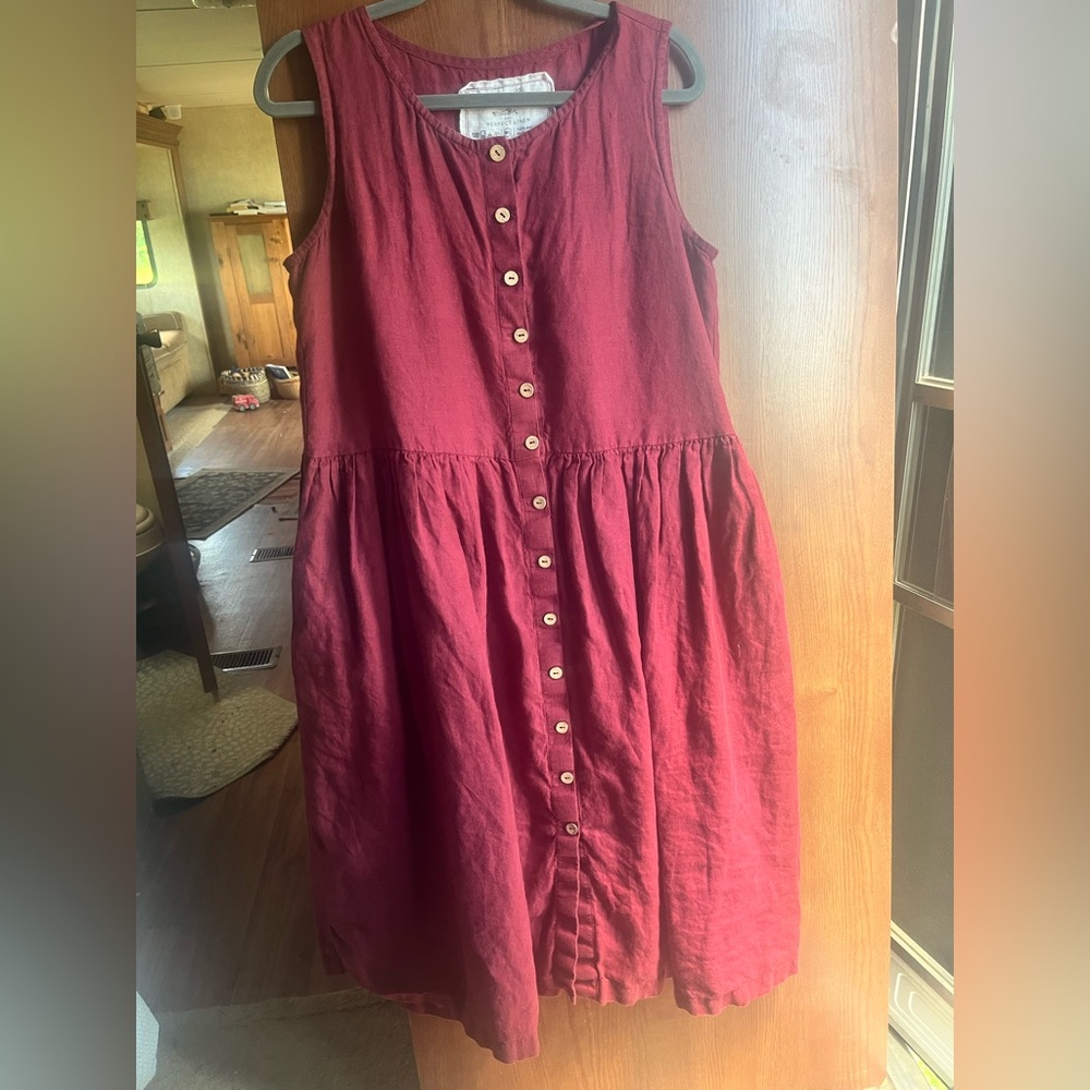 notPERFECTLINEN maxi SMOCK m/l